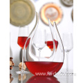 U-shaped swan crystal glass wine decanter